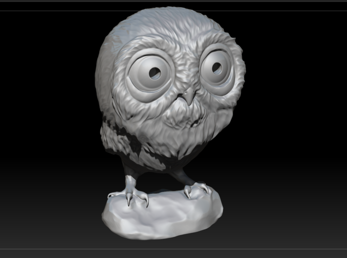 3DP Owl Miniature 3d printed 