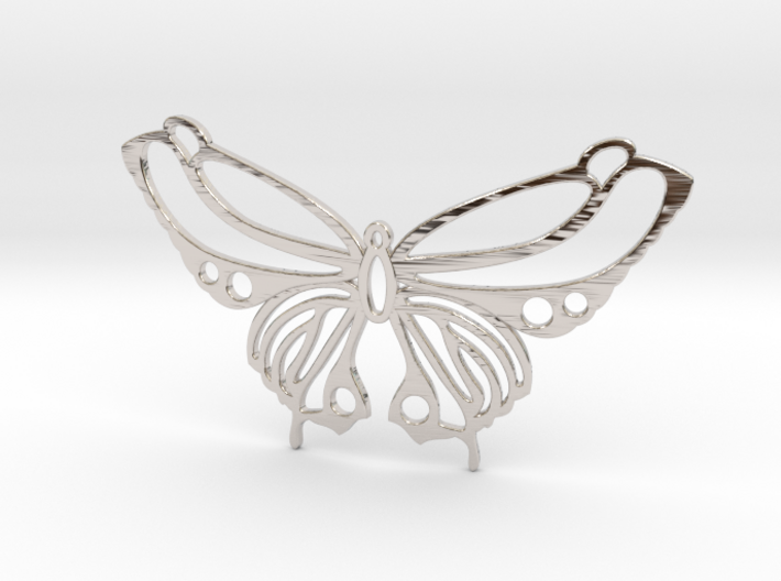 Butterfly pendant 3d printed