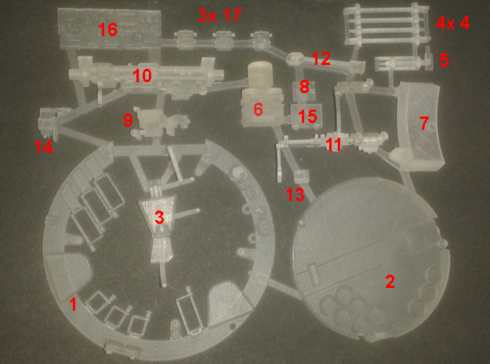 M47 turret interior Italeri Takom 1:35 3d printed 