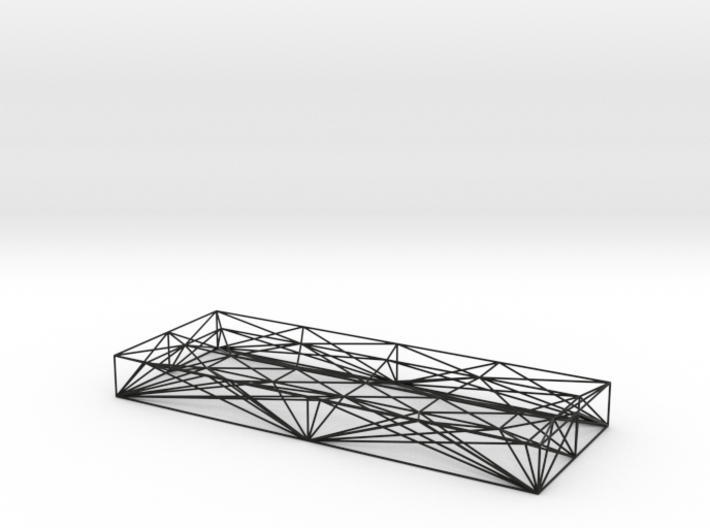 Wireframe pen tray 3d printed