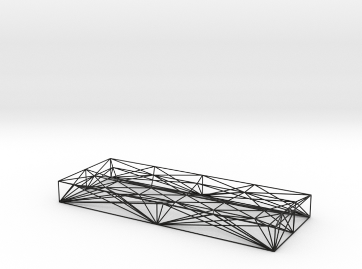 Wireframe pen tray  3d printed 