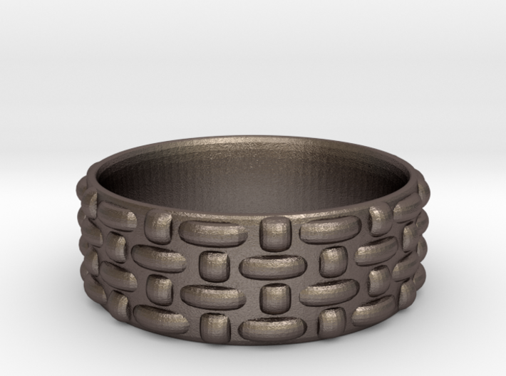 Abstract Weave Pattern Ring 3d printed