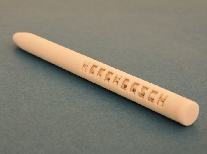 Pen - Karandasch (Plastic) 3d printed White Strong &amp; Flexible Polished