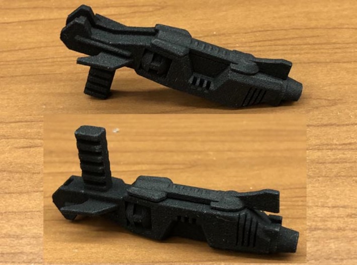 Rifle / Gun adapter for DX9 Carry Rodimus Prime 3d printed Optional cover on top and bottom