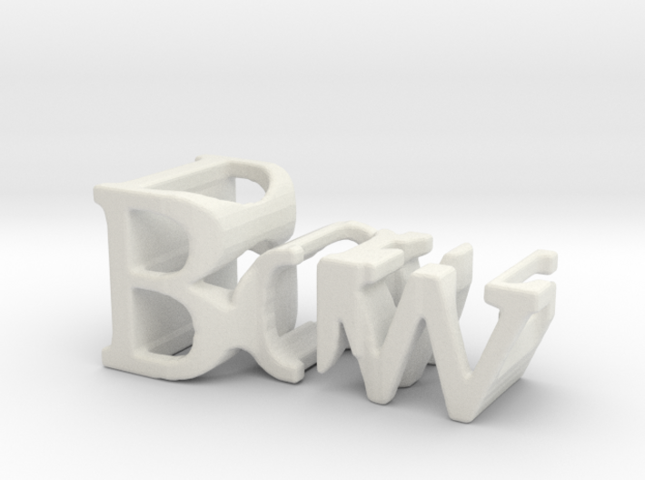3dWordFlip: Bow/Dust 3d printed