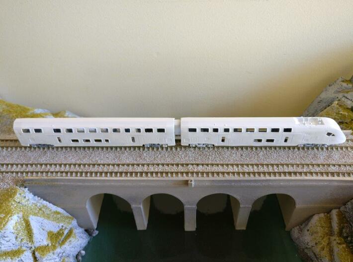 N08 - SBB Twindexx 2nd Class Trailer - N Scale 3d printed Note: window layout may differ