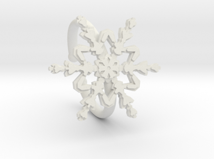 Snowflake ring 2 h21d165a adjustable 39 PQ 3d printed