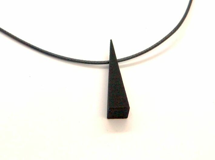 Minimalist pyramidal pendant or earrings 3d printed