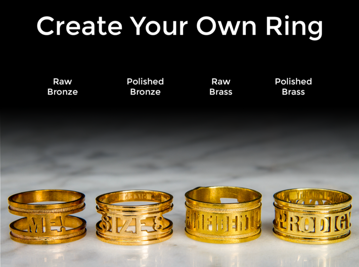 Create Your Own Ring! 3d printed 