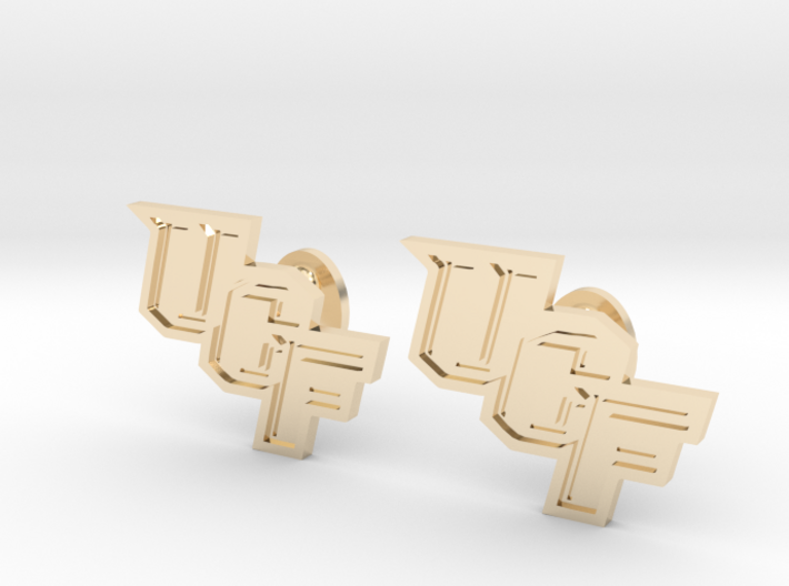 UCF Cufflinks, Customizable 3d printed