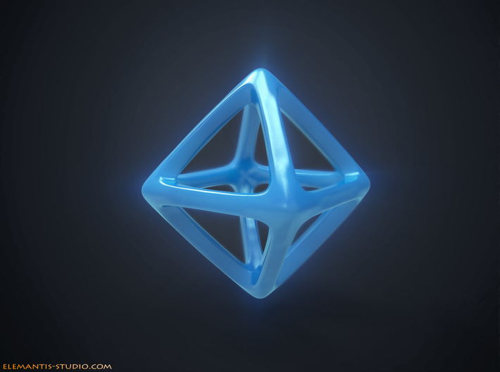 Octahedron Platonic Solid 3d printed