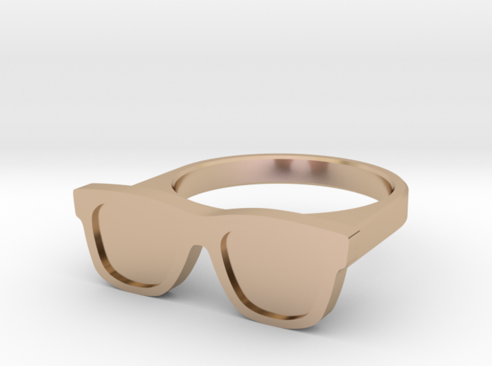 Glasses Ring 3d printed 