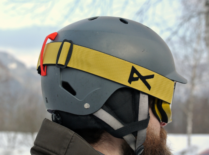 Goggle Clip - compatible with Bern Helmets 3d printed 