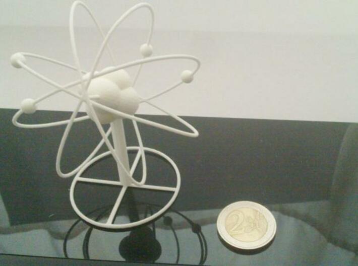Atom planetary model with base 3d printed