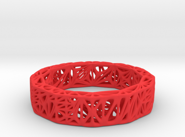 Voronoi Bi-Dodecagonal Bracelet 3d printed