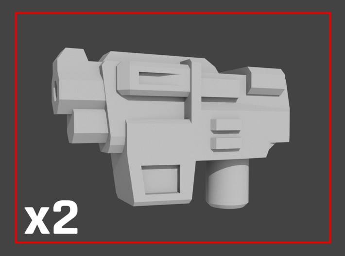 &quot;HAMMER-7&quot; Transformers Weapons (5mm post) 3d printed