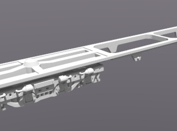 DDA40X Replacment Chassis For Dummy Loco N Scale 3d printed Trucks Not Included