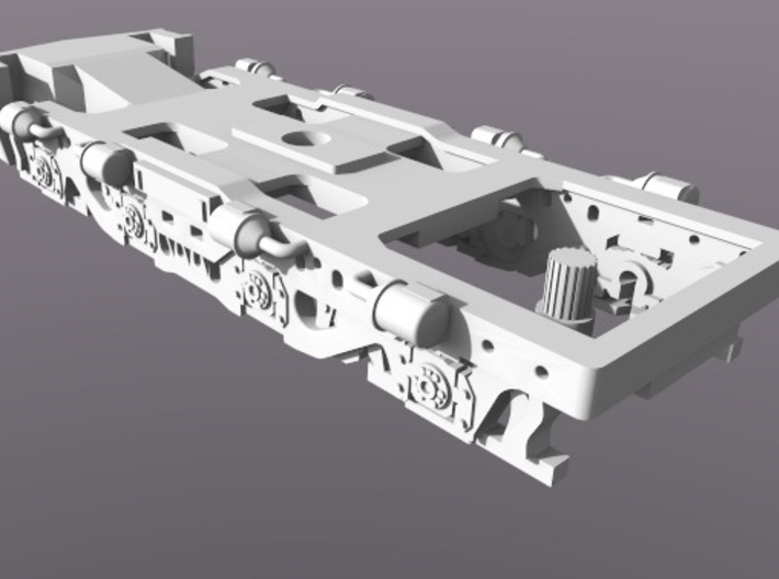 DDA40X Replacment Chassis For Dummy Loco N Scale 3d printed Trucks Not Included