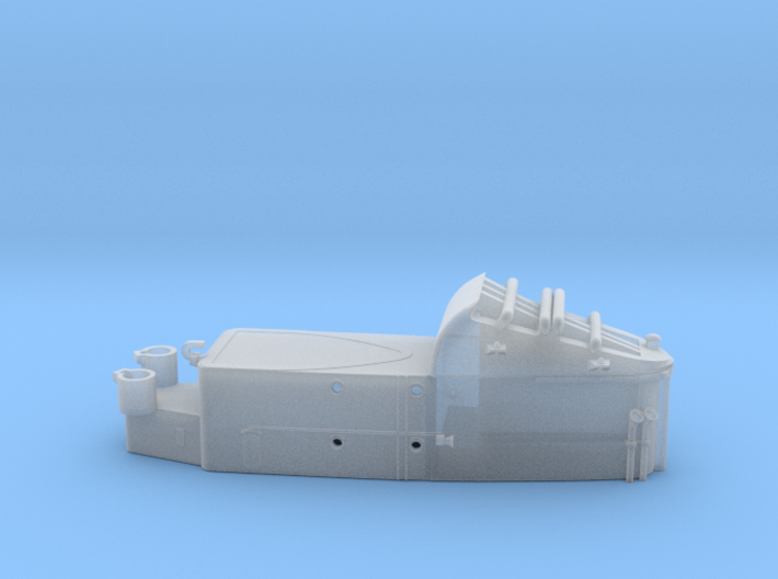 1/600 USN BB59 Funnel Tower 3d printed 