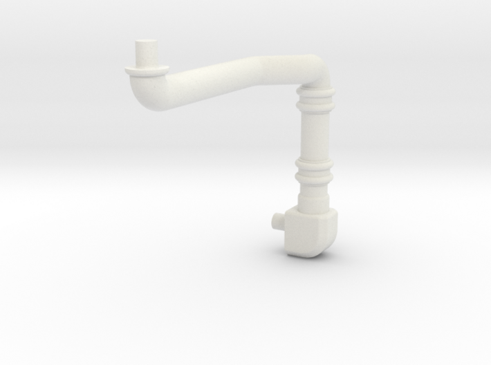Small Pipe with righthand bends 3d printed