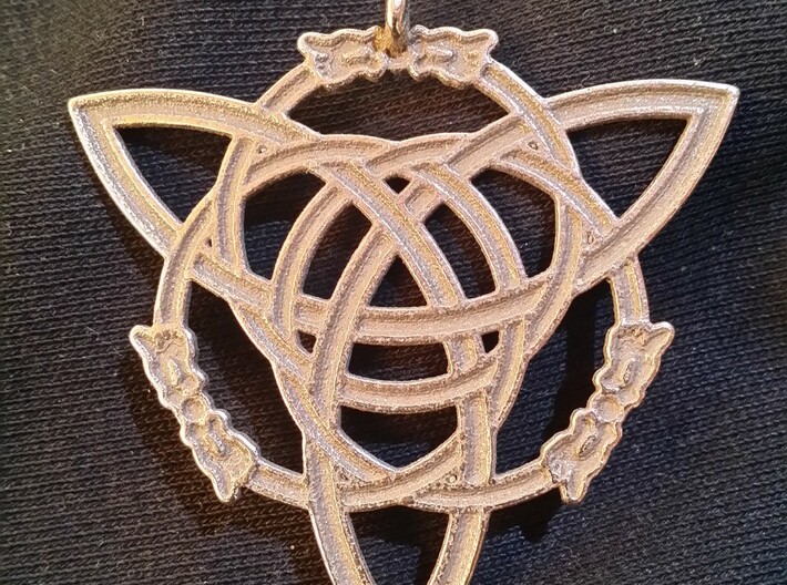 Celtic Pendant "Aisling"  (ASH-ling) 3d printed 
