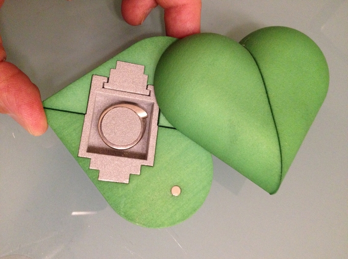 Heart Amulet Big - Outer Part 2 Right 3d printed 