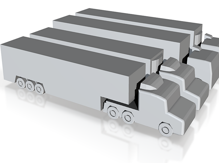 Airport GSE 1:400 Set 8 : Trailer Truck 3d printed