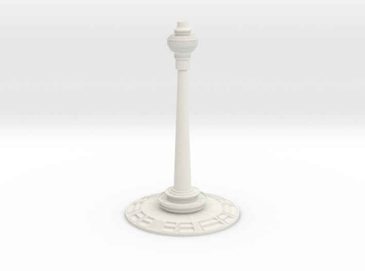 Central Radio & TV Tower (1:2000) 3d printed 