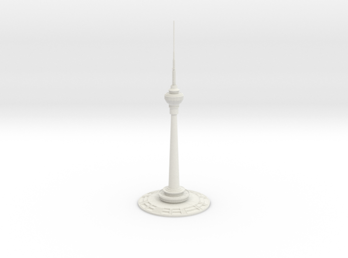 Central Radio &amp; TV Tower (1:2000) 3d printed Assembled model.