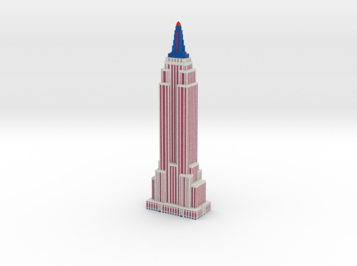 Empire State Building - Patriotic - Color Scheme 3 3d printed