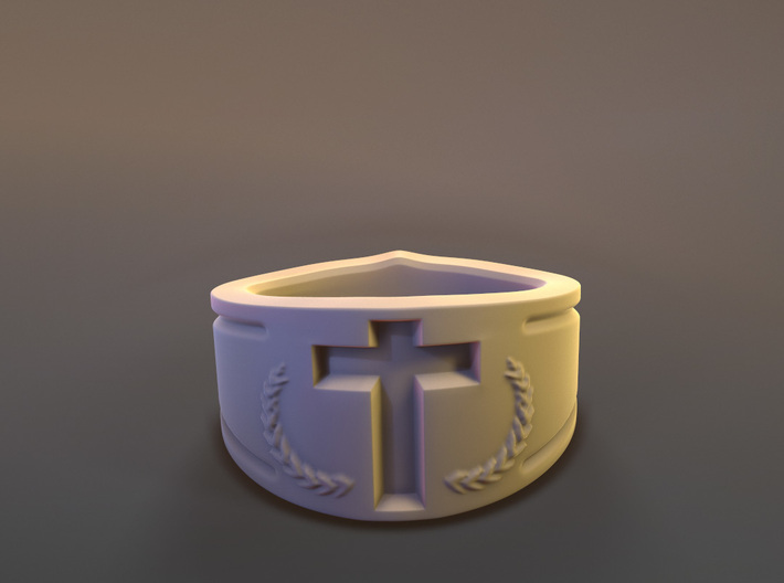 Crusader's Ring 3d printed Front