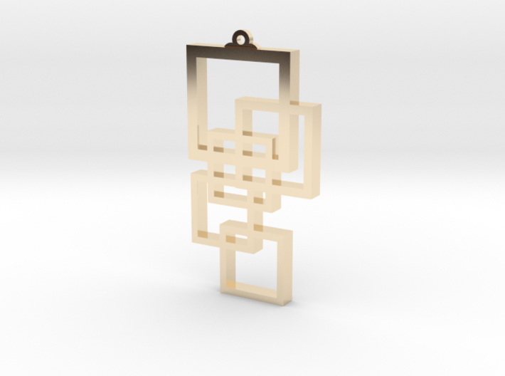 Squares Pendant 3d printed