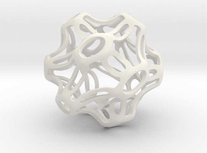 Symmetrical Sphere Twisted  3d printed 