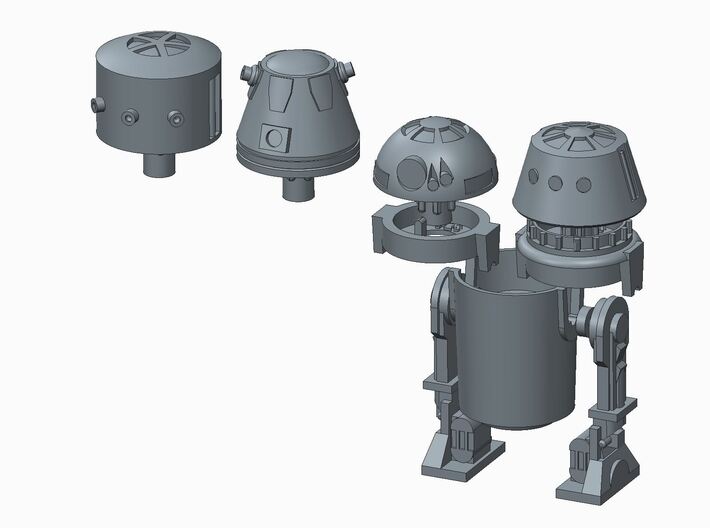 PRHI Kenner Astromech Kit - R2/R4/R5P Insert 3d printed 
