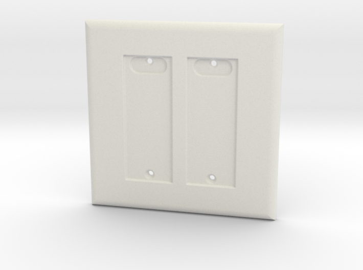 Philips HUE Double Dimmer 2 Gang Switch Plate 3d printed