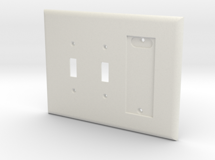Philips Hue Dimmer 3 Gang Switch Plate R 3d printed