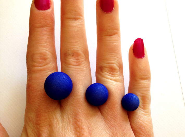 Three Ball Ring Size Small 3d printed