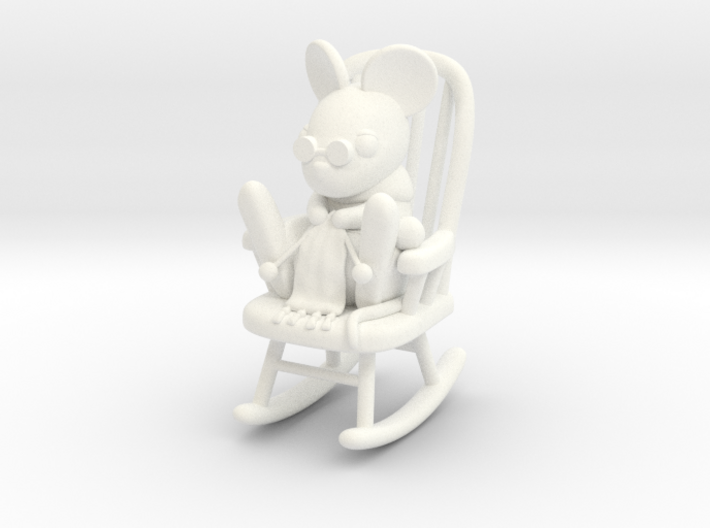 Mouse in Rocking Chair 3d printed