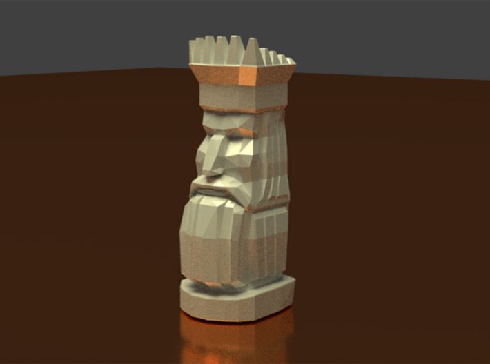 chess king 3d printed
