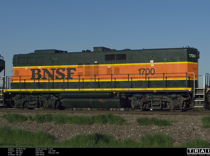 BN & BNSF GP9B Hood Section N Scale 3d printed 