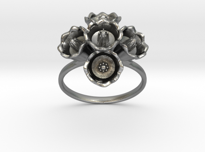 The Lily of The Valley Ring II 3d printed