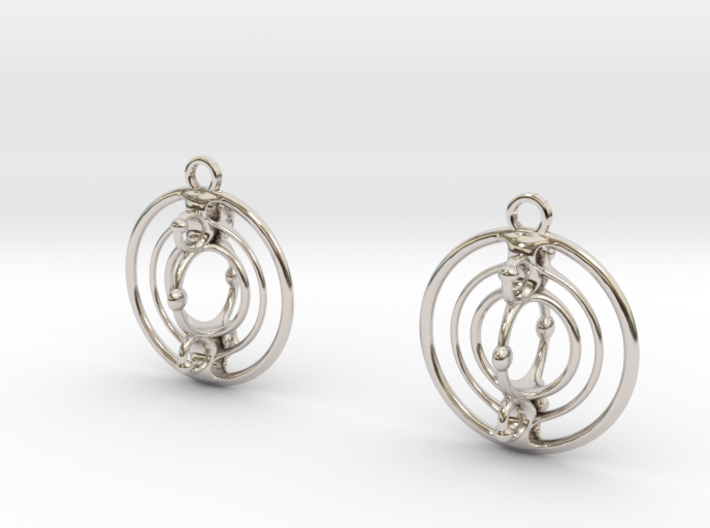 Cmix earrings 3d printed