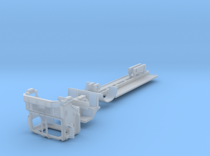 Garbage Truck Frame Cab Interior 1-87 HO Scale 3d printed