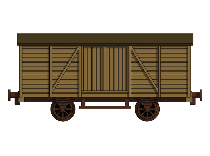 Railroad_wagons_1/350 3d printed 