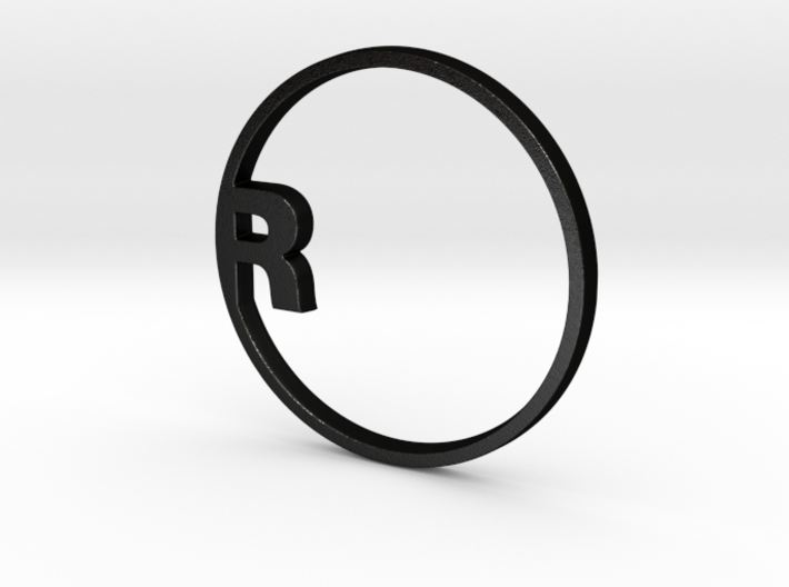 RONDU Napkin Ring &quot;R&quot; 3d printed