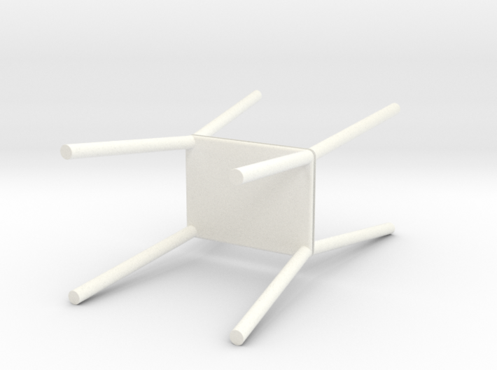 Set of Chair legs slanted 10%, 1:12 3d printed 
