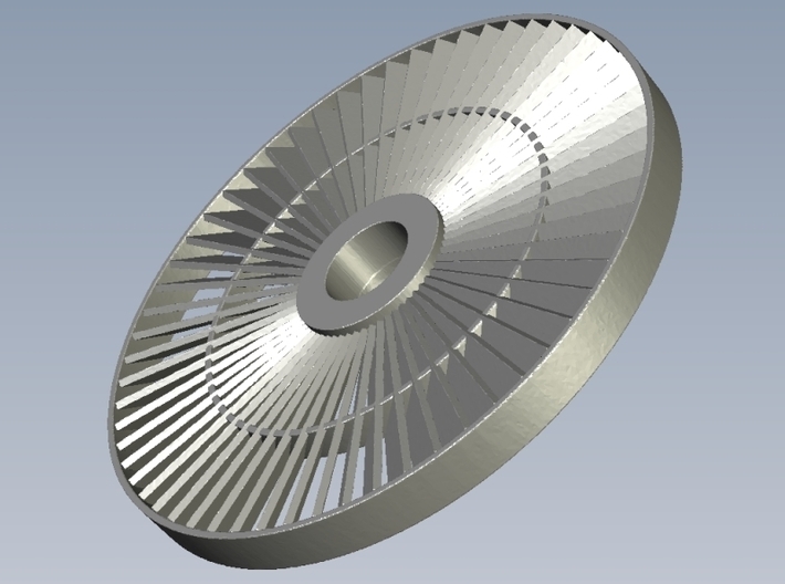 Ø19mm jet engine turbine fan A x 3 3d printed 