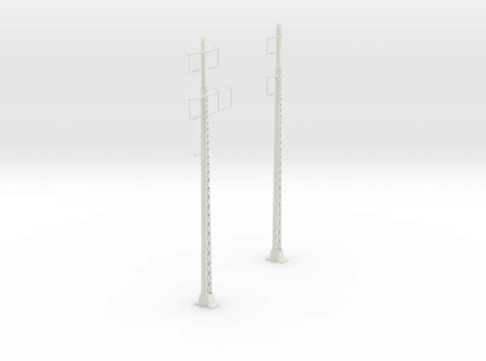 tapered lattice cat pole span_2PHASE_2-3PHASE 3d printed