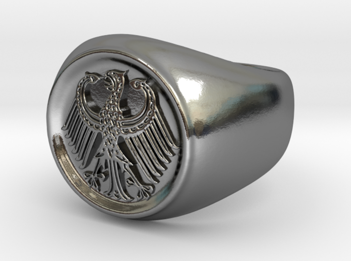 German Eagle Ring 3d printed
