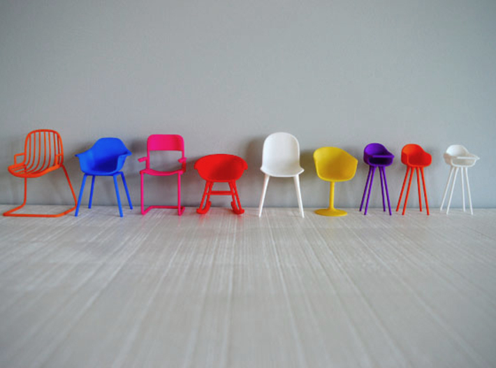 1:12 Chair complete 1 3d printed Overzicht stoelen compleet